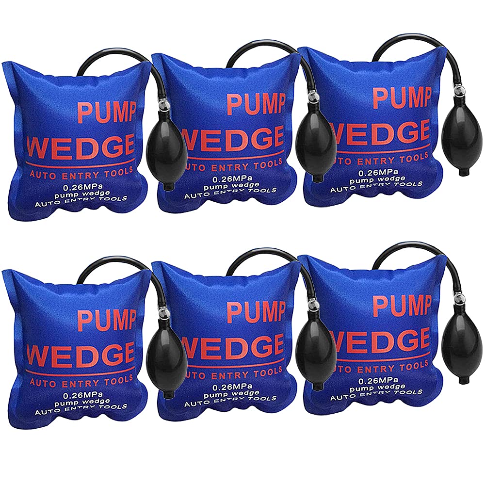 WANYI 6 Stück Pneumatikspanner Montagekissen Montagehilfe Fenster Quadratisch Air Wedge Pump Fenster
