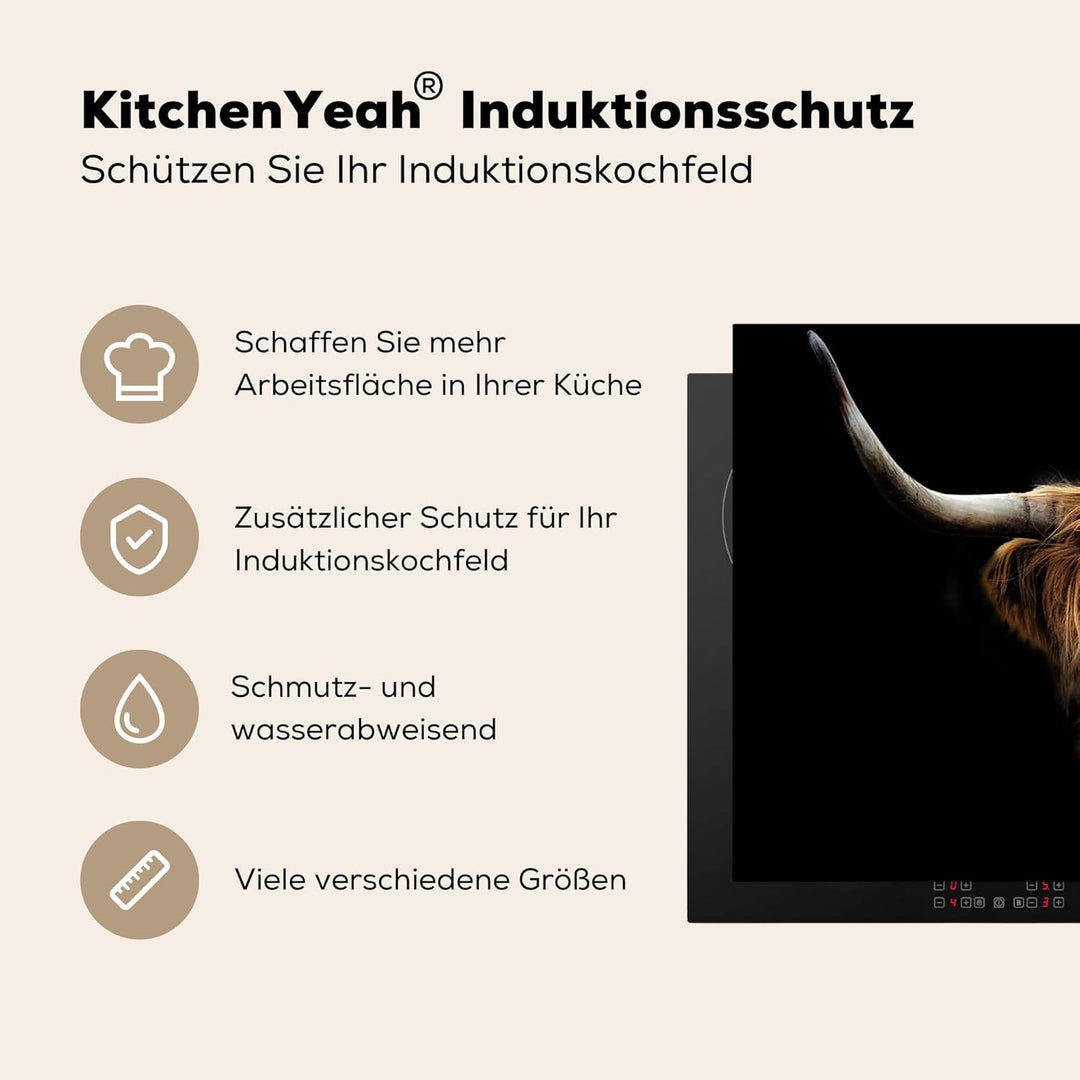 Herdabdeckplatte Einteilig Herdabdeckung Abdeckplatte für Ceranfeld Abdeckung Induktionskochfeld Auf