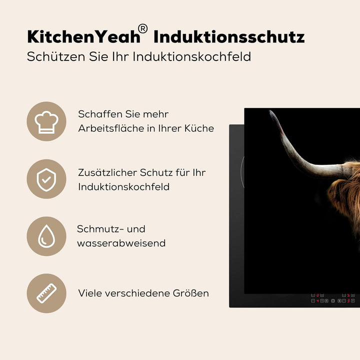 Herdabdeckplatte Einteilig Herdabdeckung Abdeckplatte für Ceranfeld Abdeckung Induktionskochfeld Auf