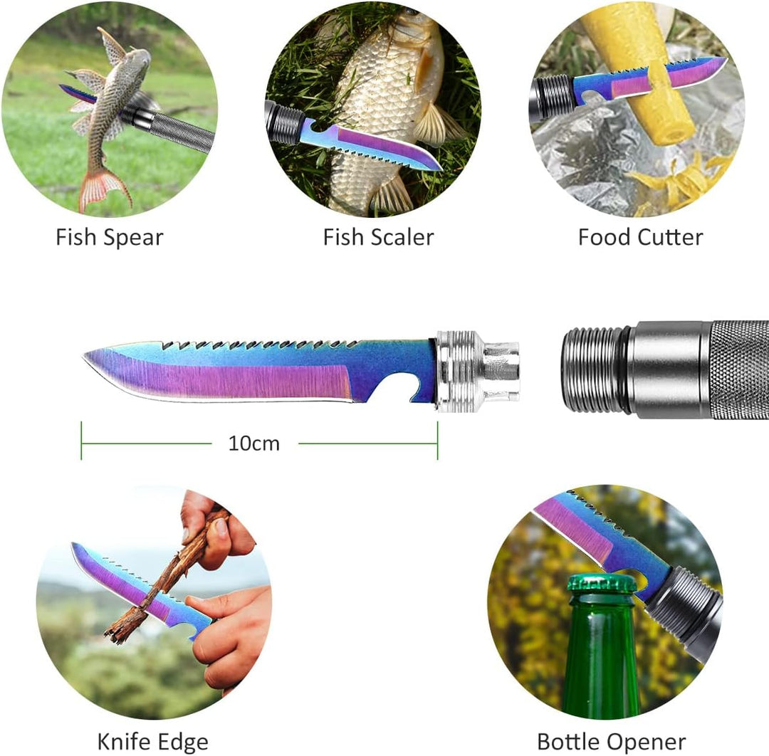 MOSFiATA Klappspaten 75cm Klappschaufel , 16 All-in-Function Survival Schaufel mit 2 Stück verstellb