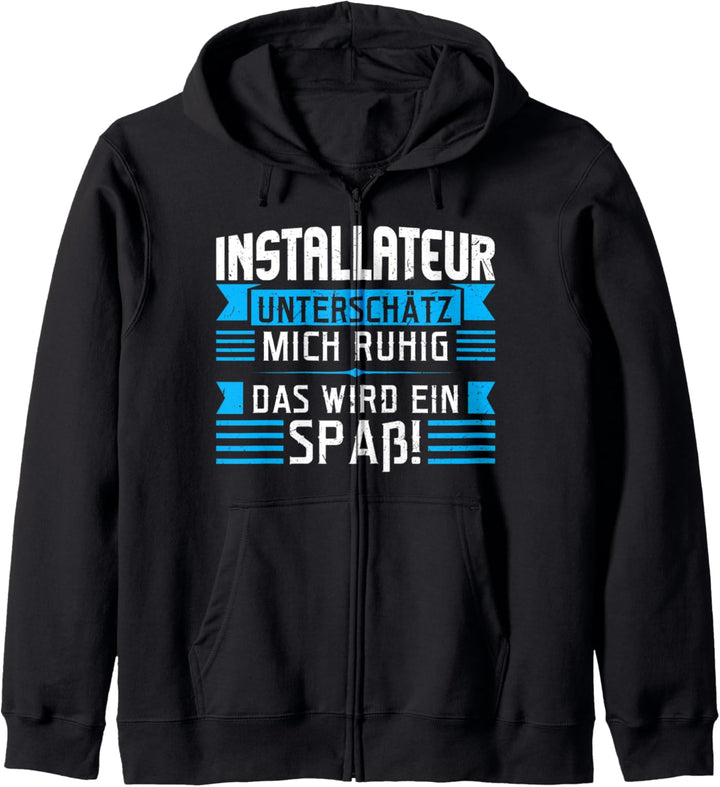 Installateur Handwerker Werkzeug Kapuzenjacke
