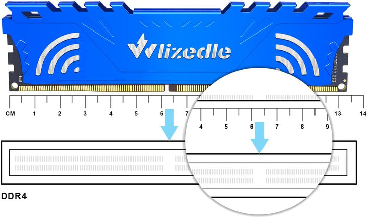 DDR4 2666MHz Desktop Memory RAM 16GB Kit (2x8GB) CL19 U-DIMM Wlizedle PC Computer Arbeitsspeicher PC