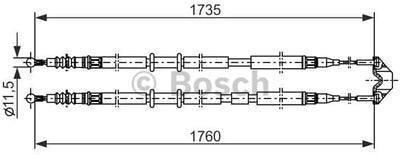 Bosch 1987477934 Bremsseil