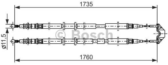 Bosch 1987477934 Bremsseil