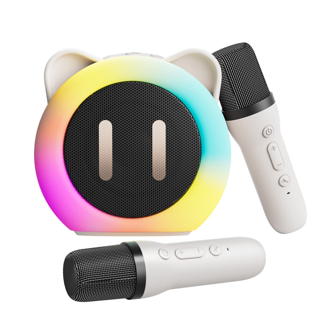 Mini Karaoke Maschine Kinder, kindermikrofon Geschenk Mädchen 3-10 Jahre