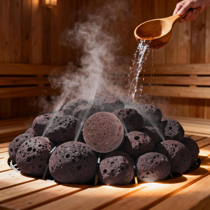 Artibetter 5 Stück Vulkangestein Saunasteine Saunasteine Natursteine Für Die Sauna Saunaofensteine