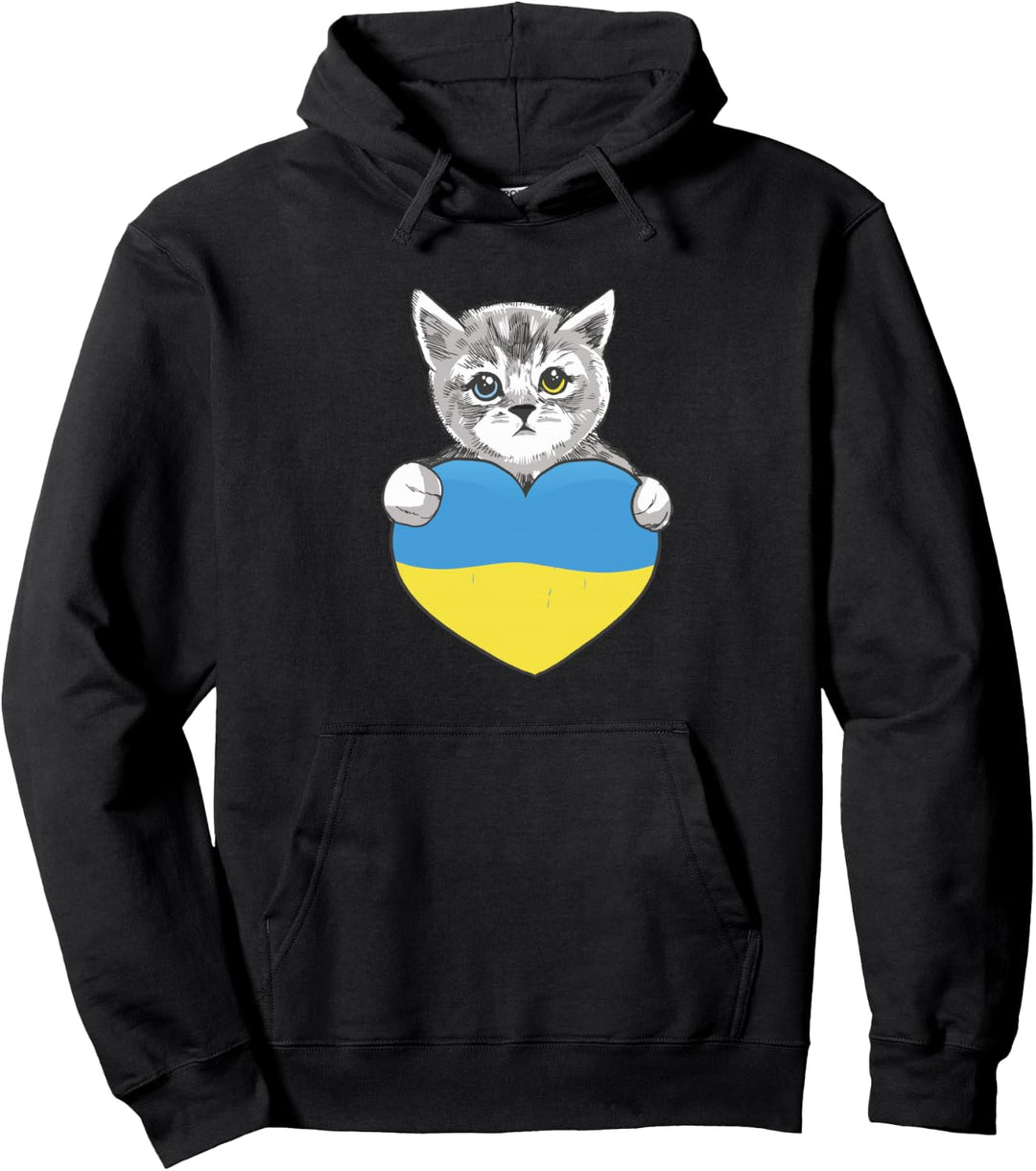 Ukrainische Katzen Ukraine Shirt Ukraine Flagge Pullover Hoodie