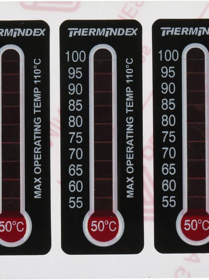 RS PRO Temperaturanzeige Aufkleber 50°C / 100°C 11 Messbereiche 10 Stk. Vertikal, L. 51mm, B. 18mm U