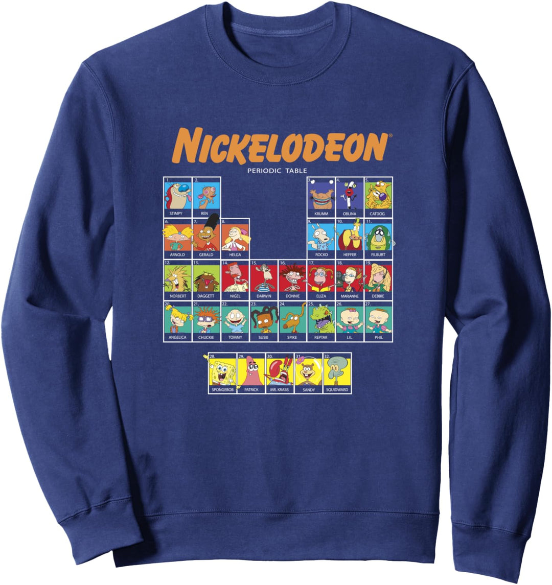 Nickelodeon Periodic Table Of Characters Sweatshirt