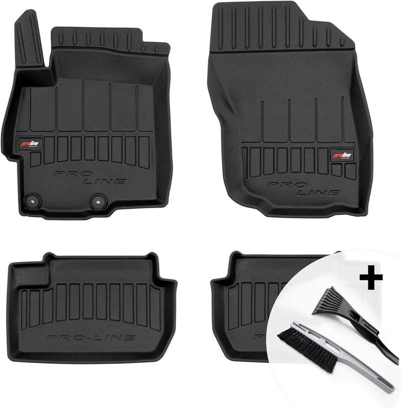 moto-MOLTICO 3D Gummimatten Auto Fussmatten Gummi Automatten 4-teilig Set - passend für Mitsubishi L