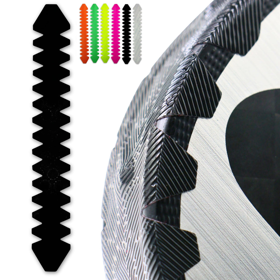 Padelschlägerschutz schwarz kalandriertes Vinyl - Packung 1/2 - Inklusive Paddelreiniger - Extremer