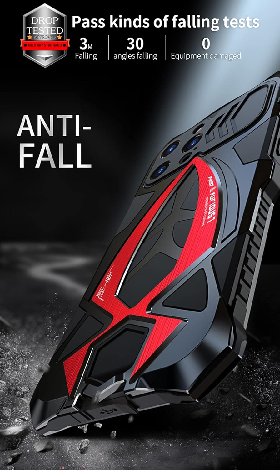 CeeEee iPhone 14 Pro Max Hülle 2022 360 Grad Outdoor Schutzhülle Case für iPhone 14 Promax Integrier