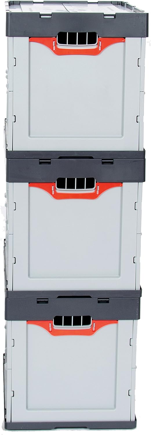 5x Profi-Faltbox 60 x 40 x 32 - Set mit 5 grossen Klappboxen Euroboxen klappbar 60x40x32