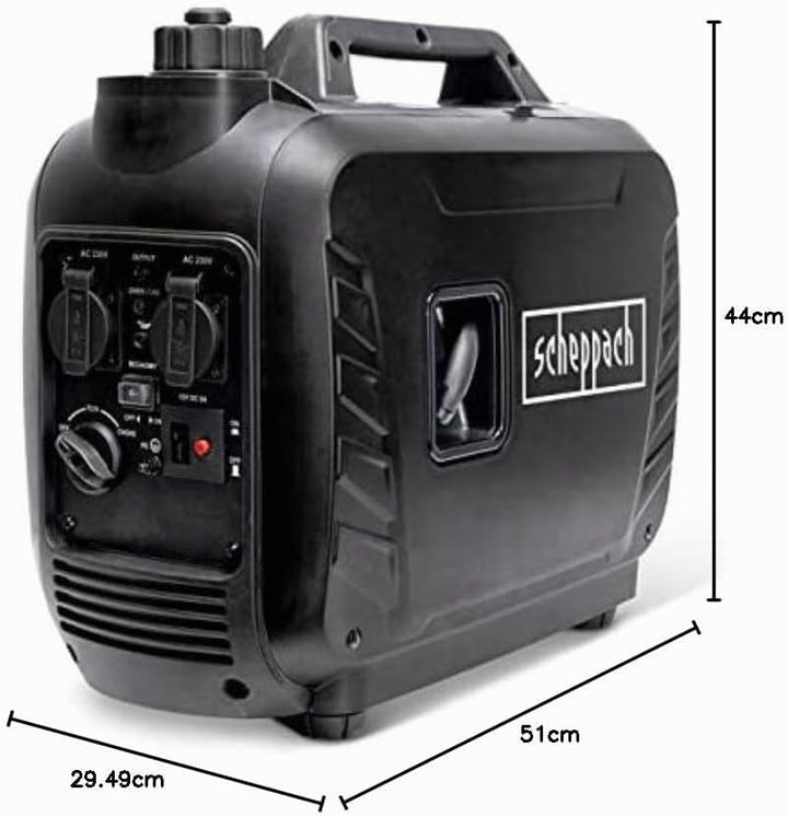Scheppach Inverter Benzin Stromerzeuger IGT2500 Stromgenerator Notstromaggregat | Invertertechnik fü