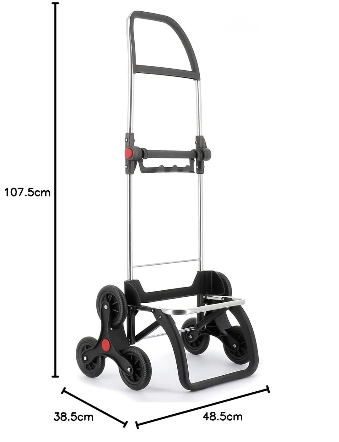 Klappbarer Einkaufstrolley Rolser Big Polar 6 Räder Treppensteiger - Marino 6 Räder Treppensteiger Z