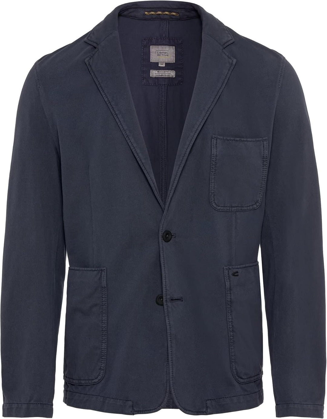 camel active Herren Baumwoll-Sakko mit 4-Wege Stretch 25 Dunkelblau, 25 Dunkelblau