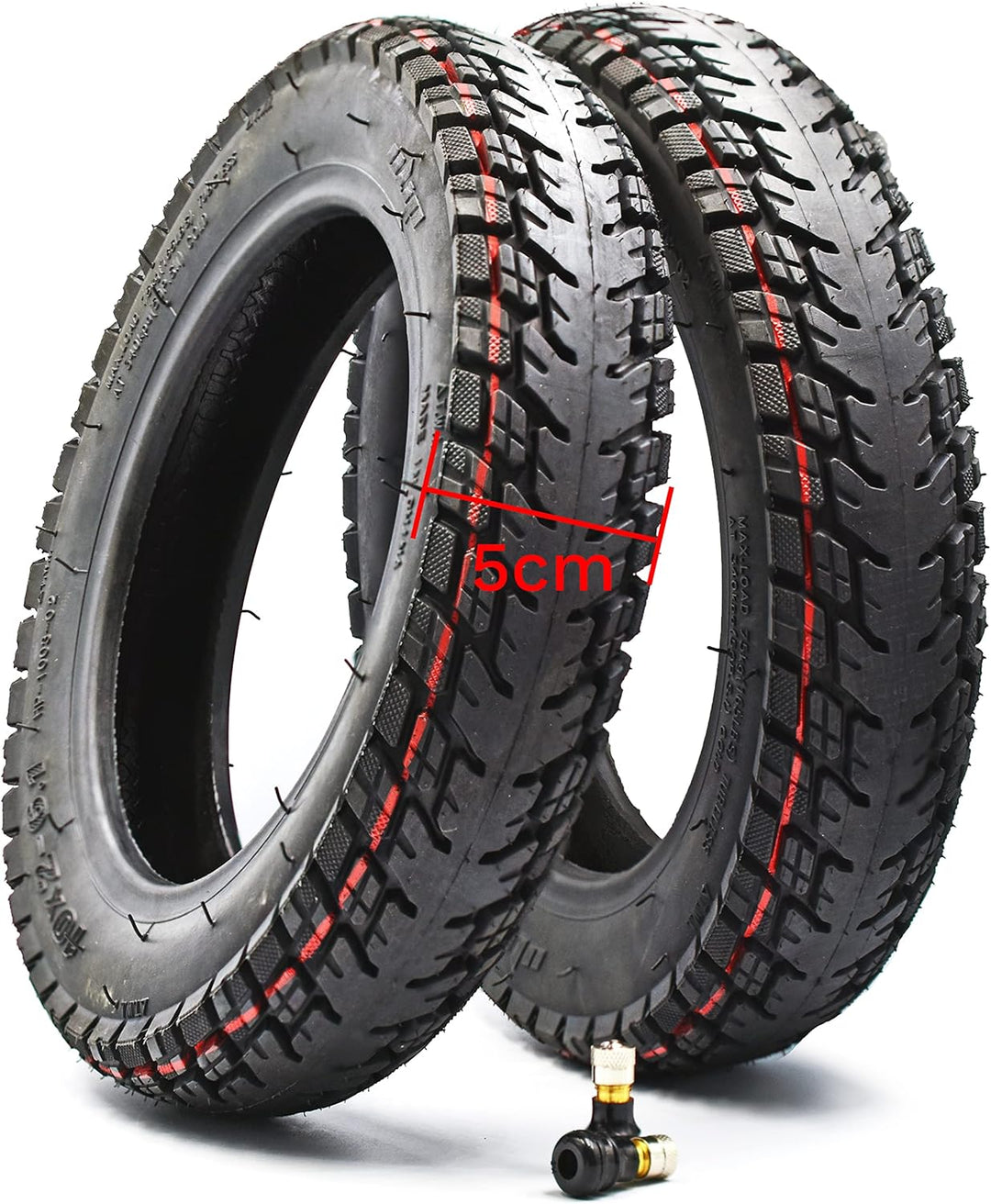 myBESTscooter - 10 Zoll Offroad rutschfester schlauchloser Reifen mit Ventil für Xiaomi M365 1S 3 Es