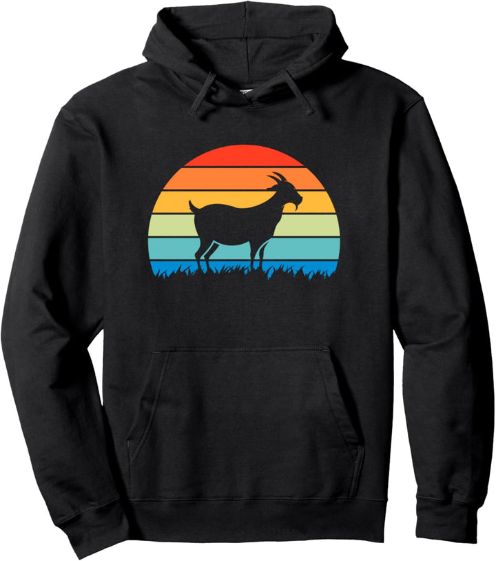 Retro Ziege Pullover Hoodie