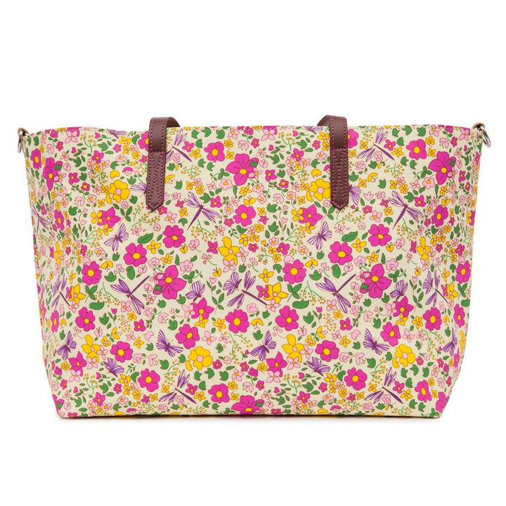 Pink Lining Notting Hill Tote Cottage Garden Wickeltasche