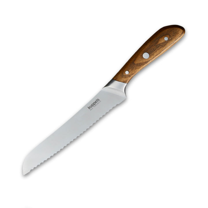 Kuppels WAVE Brotmesser | extra scharf &amp; schnitthaltig | 20,5 cm Klinge | Klingenstahl rostfrei &amp; po