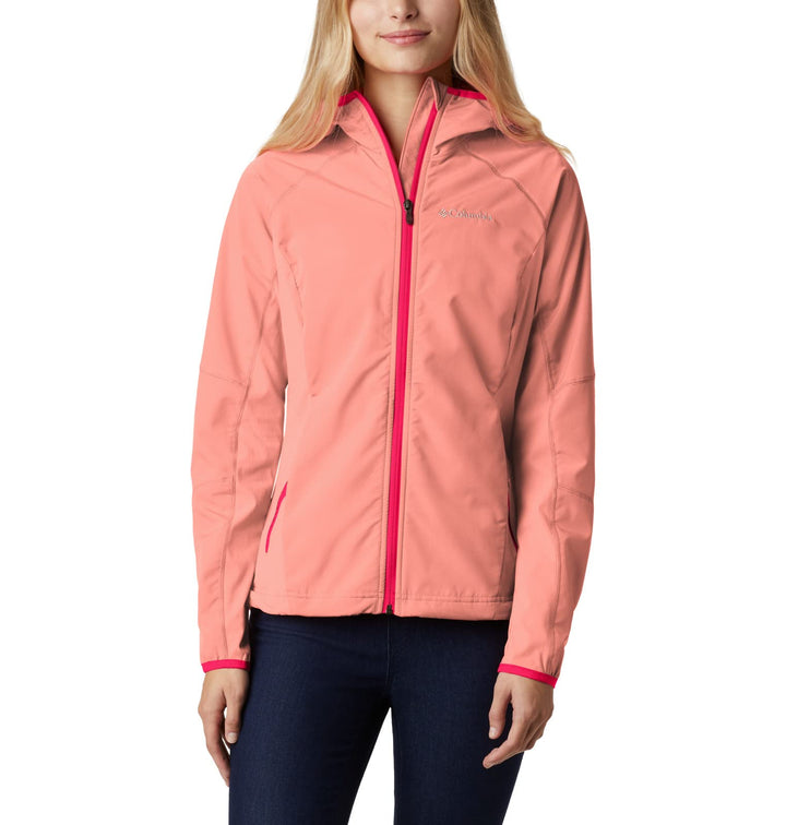 Columbia Damen Softshelljacke Sweet As Hoodie S Coral Reef, S Coral Reef