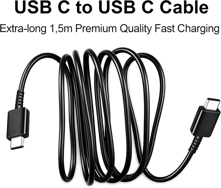 2er-Pack 25W USB C Ladegerät Schnellladekabel für iPhone 17/16/15 Pro Max, Samsung Galaxy S26 S25 S2