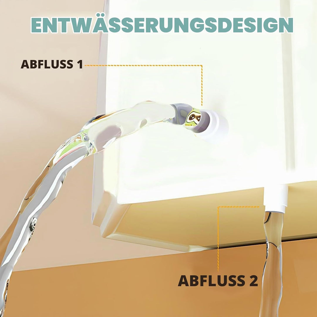 Babywanne, Faltbare Badewanne, Grosse Kleinkind Badewanne, Tragbare mit Ablassschraube von Kindern i