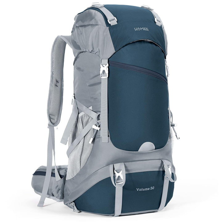 HOMIEE Wanderrucksack 50L, Herren Damen Wasserdichter Trekkingrucksack Reiserucksack Outdoor Wandern