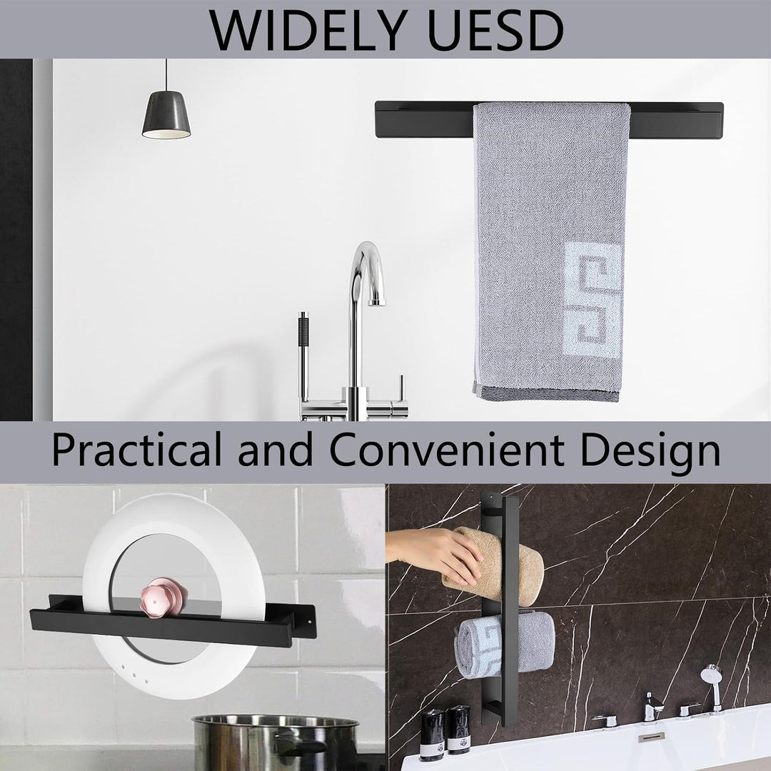 Badezimmer Handtuchstange Handtuchstange Selbstklebend oder Schraubmontage Edelstahl Wandmontierter