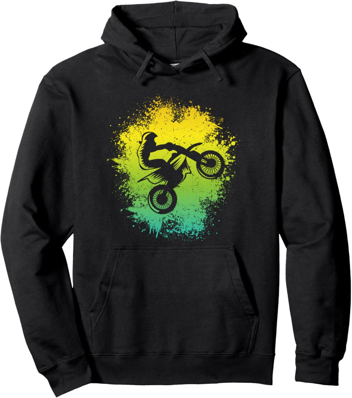 Dirt Bike Grafik Kinder Jungen Motocross Pullover Hoodie