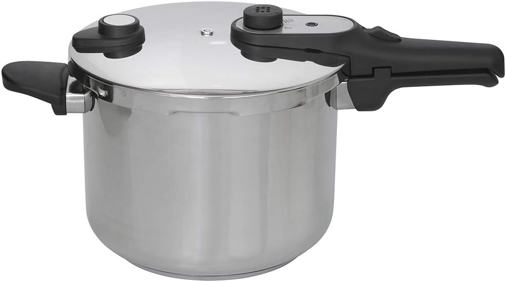 Jata Hogar HOLL2230 Schnellkochtopf aus Edelstahl, 10 Liter, für alle Herdarten, einschliesslich Ind