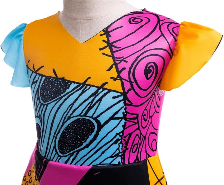 Lito Angels Kostüm Kleid Verkleidung für Kleinkind Kinder Mädchen Grösse 2-9 Jahre, Orange Nur Kleid