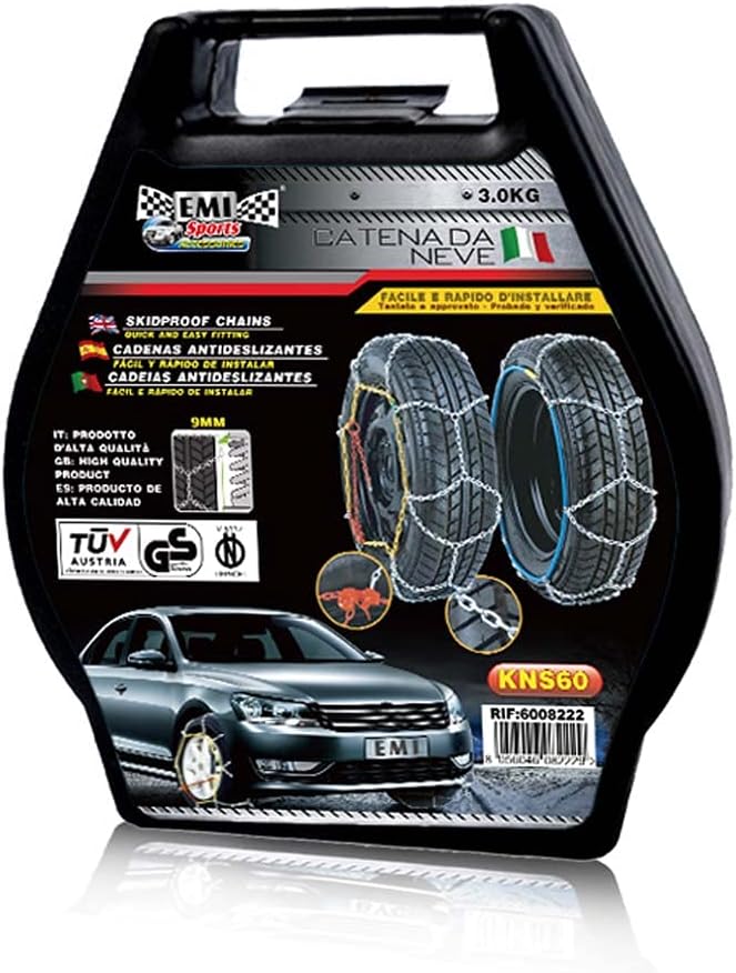 Schneeketten, Autoketten, 9 mm, TÜV, GS, ÖNORM V5117 (KNS60), KNS60