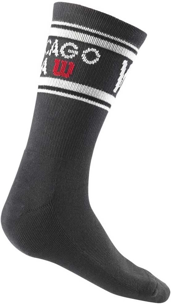 Wilson Herren M Since 1914 Crew Sock 1pr/Pk M-L Schwarz / Weiss, M-L Schwarz / Weiss