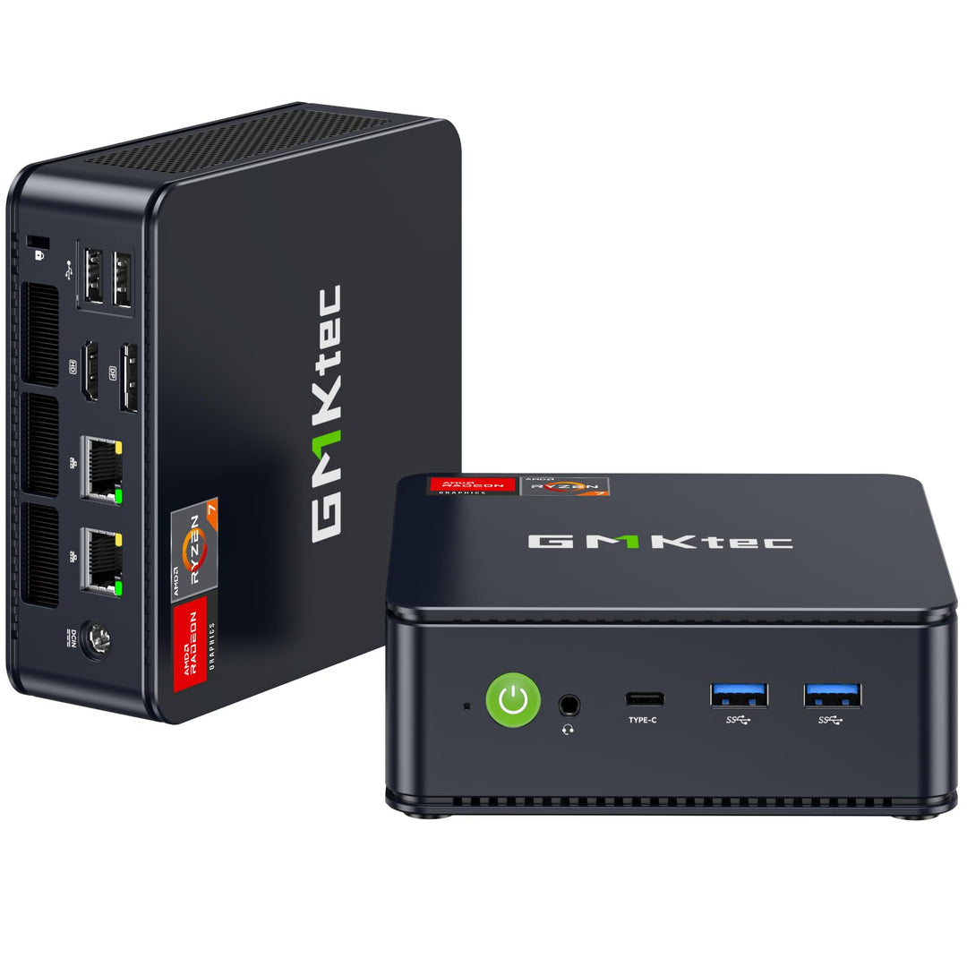 GMKtec [3-Jahren-Garantie AMD Mini PC Ryzen 7 7730U(Beats 7430U/5825U)(8K/16T bis 4.5GHz) M5 Ultra M