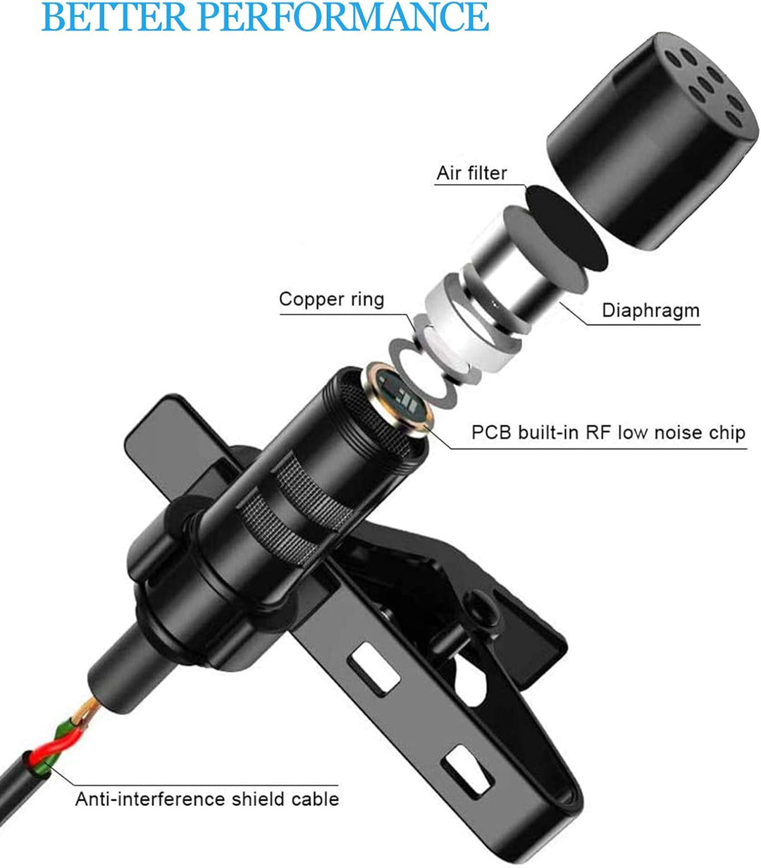 Lavalier Mikrofon Revers Mikrofon für Shure kabellos Bodypack Transmitter Taschensender -Unidirektio