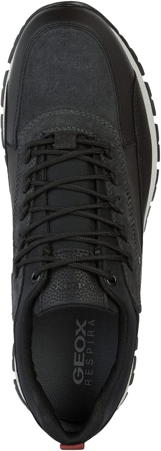 Geox Herren U Delray B ABX BSneaker 41 EU Black Anthracite, 41 EU Black Anthracite