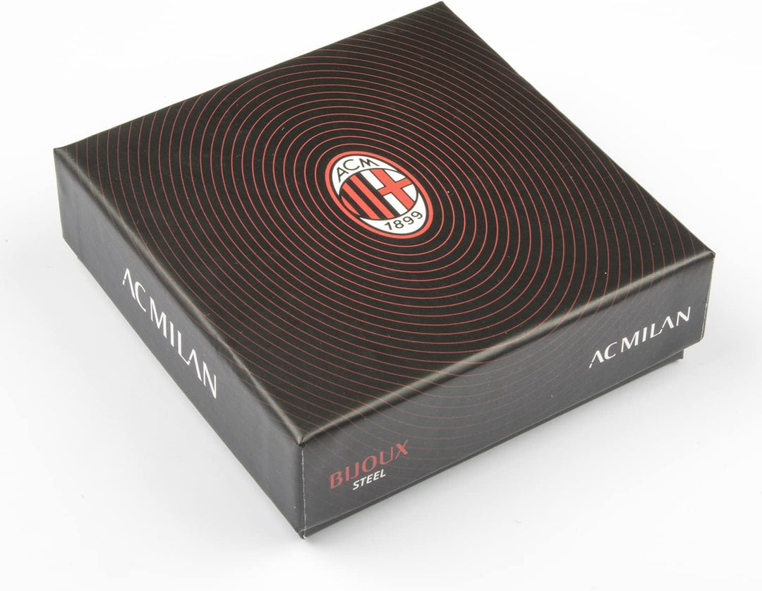 AC Milan Armband aus Edelstahl 316L mit Emaille, Taglia Unica, Edelstahl, Keine