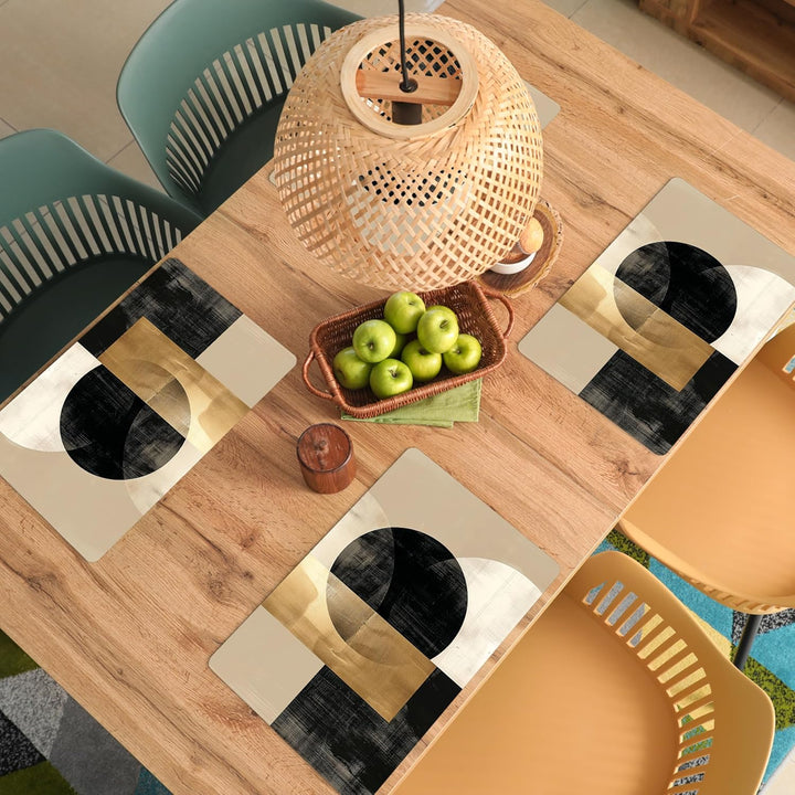 KitchenYeah© Platzsets Abwaschbar 6-Teilig 45x30 cm Tischsets Platzdeckchen Platzset Unterlage Tisch