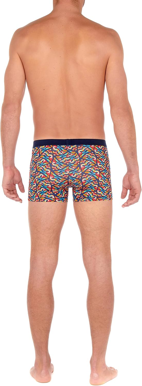 HOM Herren Turbie Comfort Boxer Briefs Retroshorts S Imprimé Abstrait Multico, S Imprimé Abstra