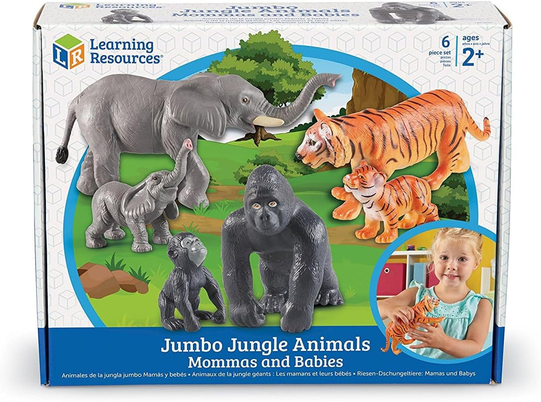 Learning Resources Grosse Urwaldtiere – Tiermütter und Tierbabys Dschungel, Dschungel