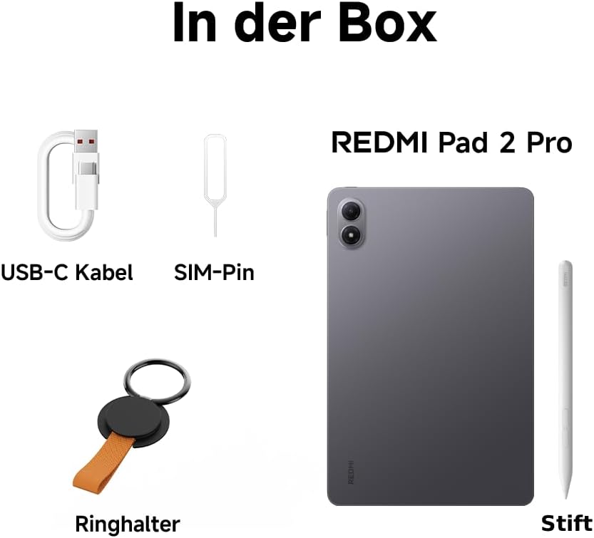 XIAOMI REDMI 2 Pro + Stift, 6+128GB, 12,1" 2,5K 120Hz Display, Riesiger 12.000mAh (typ) Akku, 4nm Pr