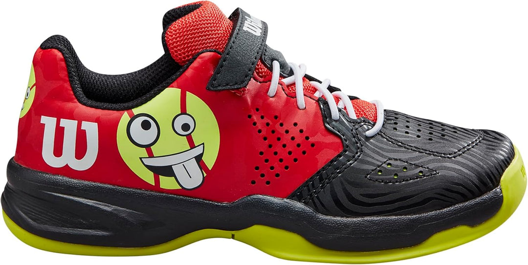 Wilson Unisex Kinder KAOS Emo Sneaker 27 1/3 EU Wilson Red Black Safety Yellow, 27 1/3 EU Wilson Red