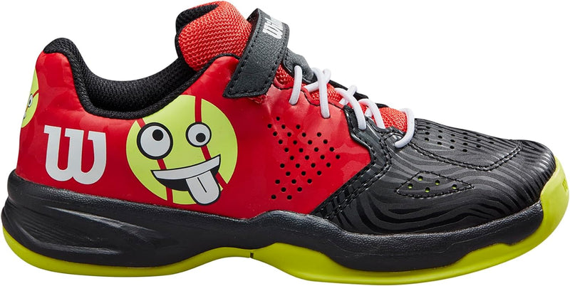 Wilson Unisex Kinder KAOS Emo Sneaker 27 1/3 EU Wilson Red Black Safety Yellow, 27 1/3 EU Wilson Red