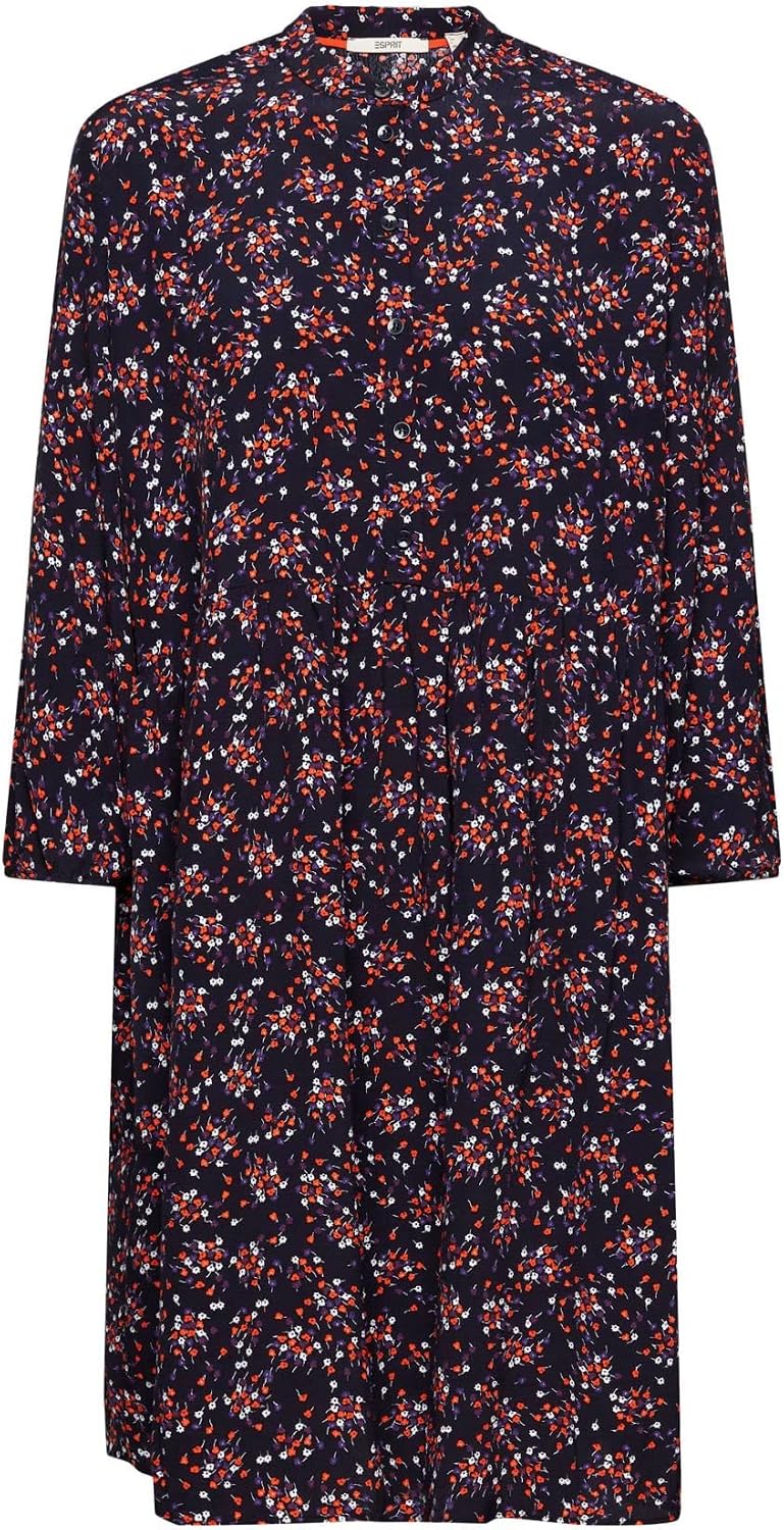 ESPRIT Damen 023ee1e302 Kleid 36 Navy, 36 Navy