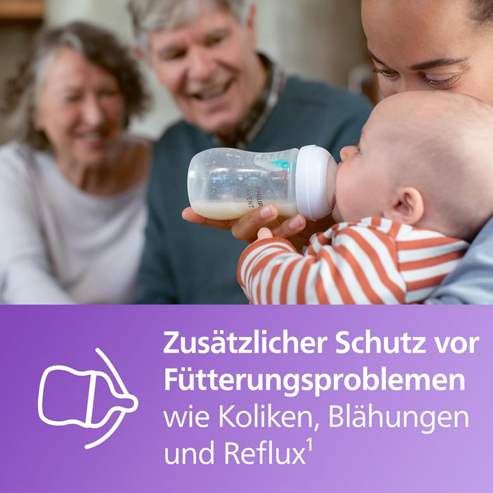 AVENT Natural Response Geschenkset für Babys: 2x Natural Response Flaschen mit AirFree Ventil 260 ml