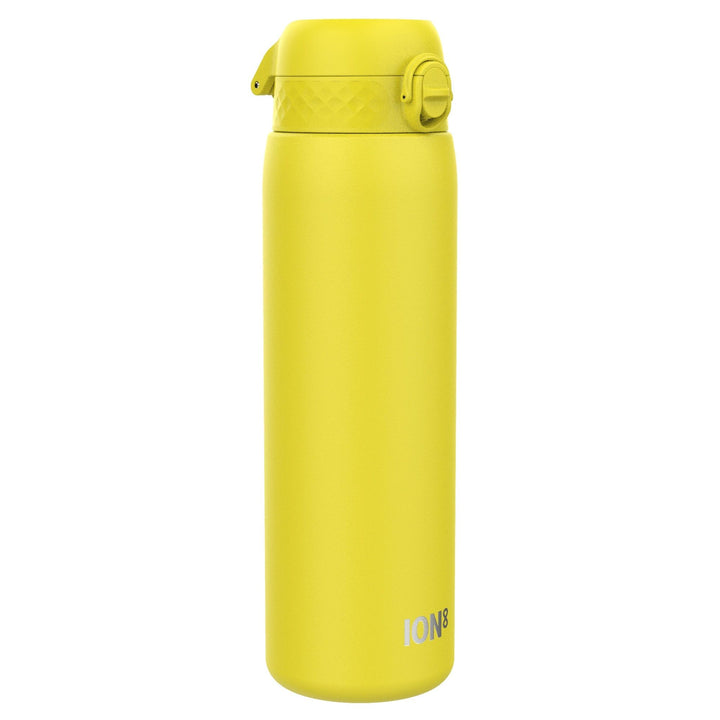 ion8 1 Liter Leicht Edelstahl Trinkflasche, Nicht Isoliert, Auslaufsicher, Einhandöffnung, Sichere V