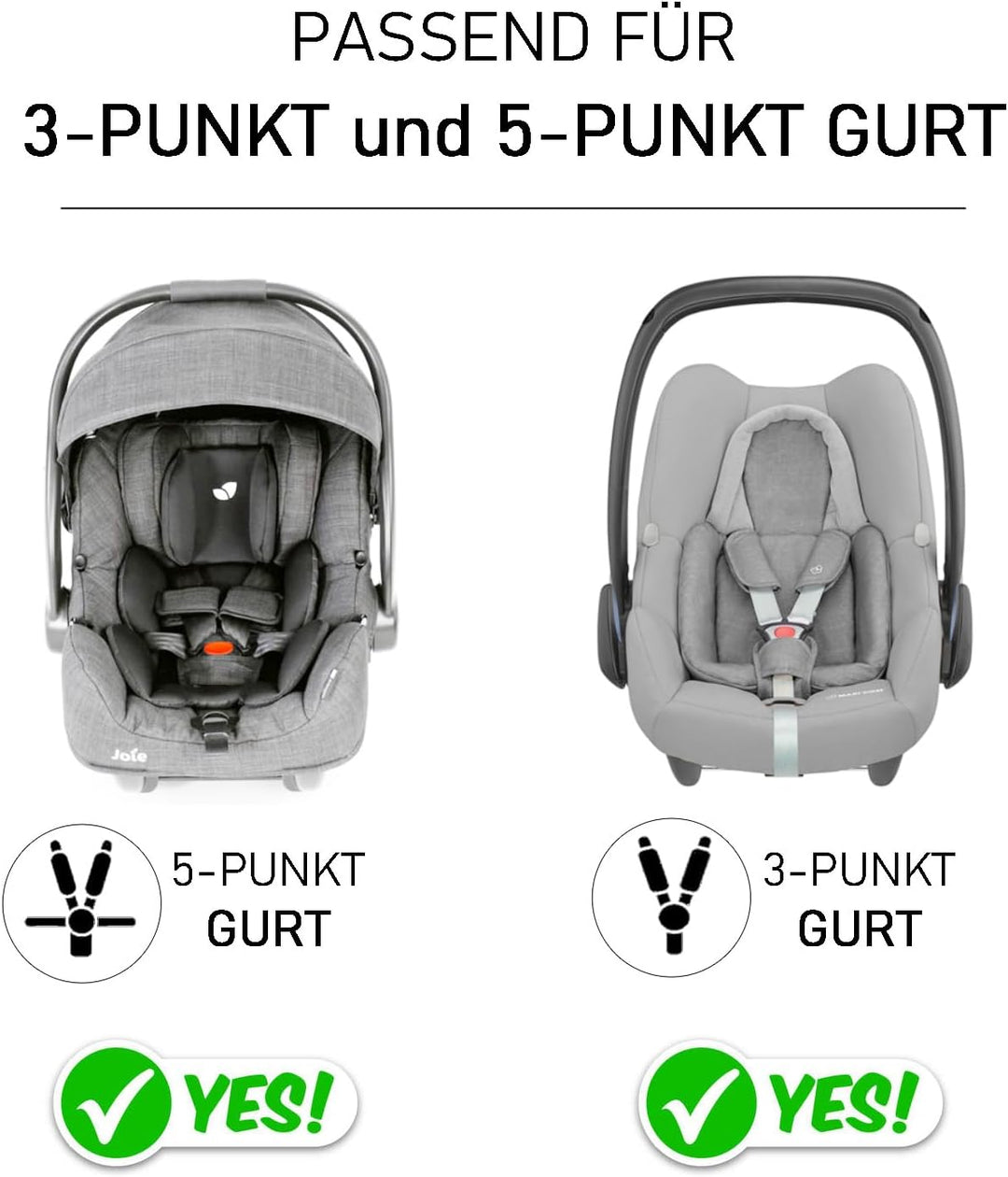 Fusssack für Babyschale Ganzjährig Frühling Herbst Babyfusssack warm Boucle, Übergang Einschlagdecke