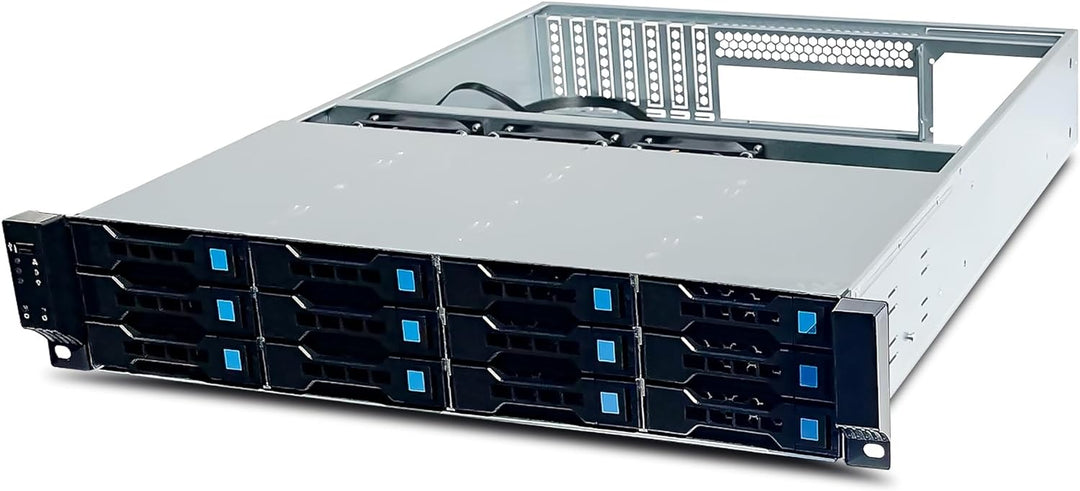 FANTEC 2563 SRC-2012X07-12G/6G 19" 4HE 680mm Storage Gehäuse, 12x SAS/SATA Einschübe mit je 2 Status