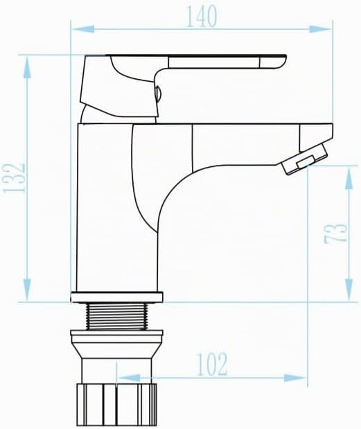 VBChome Badmöbel Set 45 cm Weiss Waschbecken mit Hängeschrank Weiss mit Armantur Chrom Waschtisch 1-